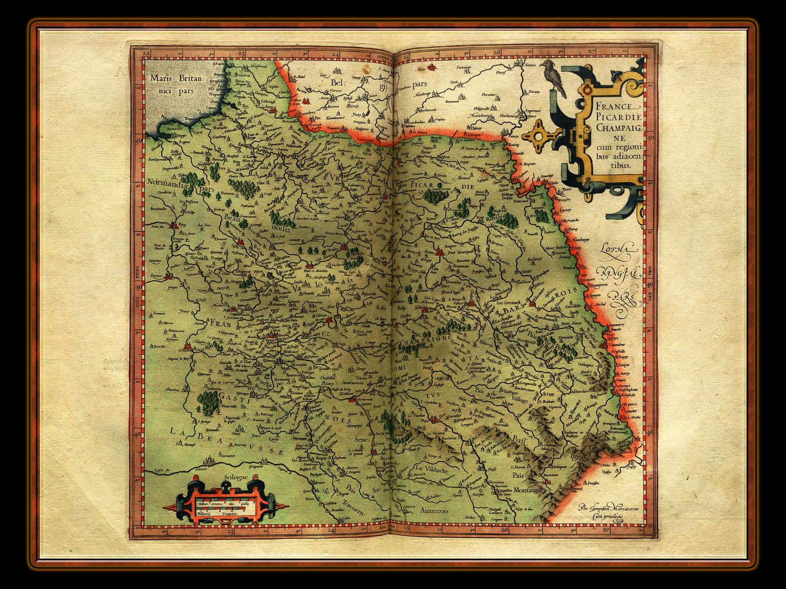 "Gerhard Mercator 1595 World Atlas - Cosmographicae" - Wallpaper No. 69 of 106. Right click for saving options.