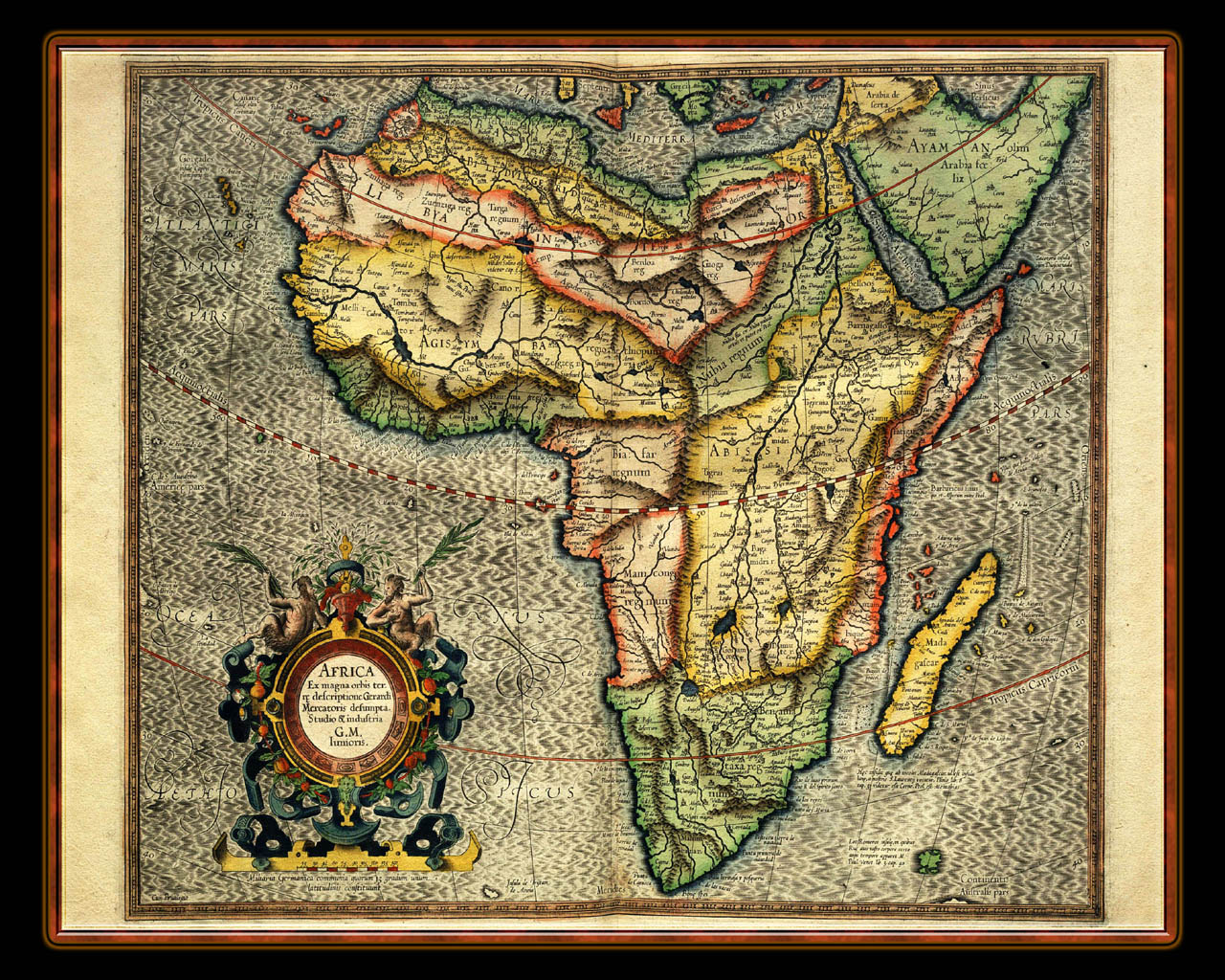 "Gerhard Mercator 1595 World Atlas - Cosmographicae" - Wallpaper No. 104 of 106. Right click for saving options.